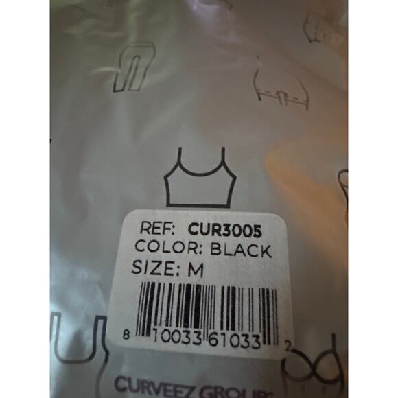 Brand New Curveez Women's Size Medium Black Second Skin Hip Hugger Bodysuit - Picture 5 of 8
